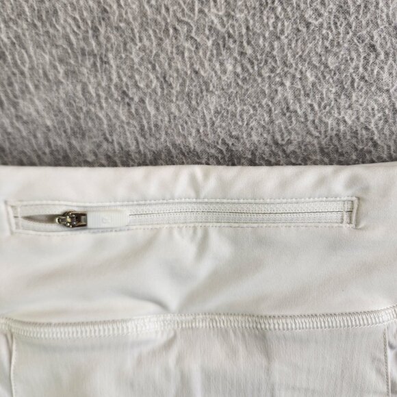 Lululemon Skort Womens 6 White Pace Rival Skirt Owasso Oklahoma Cheer Leading - Picture 7 of 15